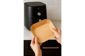 Resim Esmo Home Busstier Airfryer Pişirme Kağıdı, Fritöz Yağlı Kağıdı, Yanmaz Kağıt 50 Adet (Kare) 