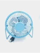Resim nurcep ticaret Masaüstü Metal Mini Fan Vantilatör Mavi (usb Girişli) 
