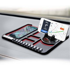 Resim Genel Markalar Araç İçi Kaydırmaz Ped 3D Numaratör Telefon Tutuculu Torpido Kaydırmaz XL Kare 