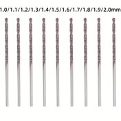 Resim Ultra Dayanıklı Tungsten Karbür Matkap Ucu, 65° Sertlik Nano Kaplama ile - Yüksek Hız Çeliği, Paslanmaz Çelik, Alüminyum Alaşımı & Daha Fazlası için Mükemmel, 1.0mm'den 2.0mm'ye 