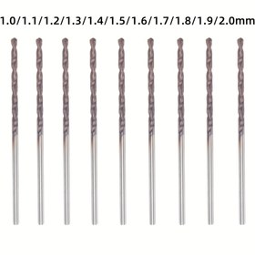 Resim Ultra Dayanıklı Tungsten Karbür Matkap Ucu, 65° Sertlik Nano Kaplama ile - Yüksek Hız Çeliği, Paslanmaz Çelik, Alüminyum Alaşımı & Daha Fazlası için Mükemmel, 1.0mm'den 2.0mm'ye 