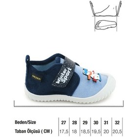 Resim Gezer Erkek Çocuk Kışlık Pvc Rahat Taban Tek Cırt Cırtlı Ayarlanabilir Kemer Ev Okul Kreş Panduf Aya Mavi 