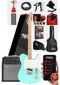 Resim Midex Tlx-50gr-50amp Tele Kasa Maple Klavye 2 Single-coil 50w Amfili Elektro Gitar 