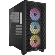 Resim CORSAIR iCUE 3000D AIRFLOW Tempered Glass USB 3.2 Siyah ATX Mid Tower Kasa 