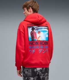 Resim Puma Hoops X E.T. Hoodie - Kırmızı / 