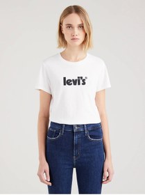 Resim Levi's Kadın T-shirt Perfect Tee - Seasonal Poster Logo A2086-0168 