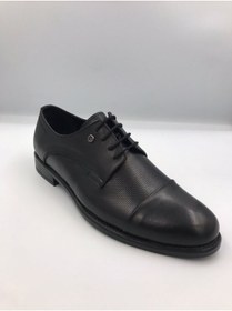 Resim kismet kundura Siyah Bağlı Kundura Hakiki Deri Ortapedik Comfort 