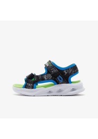 Resim Skechers Sola Gkow Sandal Aquatastic Çocuk Sandalet-9808 Gri - Turuncu 