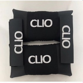 Resim Clio Nakışlı Deri 1 Çift Boyun Yastık Ve 1 Çift Kemer Pedi 