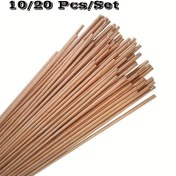Resim 10/20 adet Fosfor Bakır Kaynak Çubukları 0.1x50.01 cm - Boru & Metal Kaynak için Kendiliğinden Akışkan, Yüksek İletkenlikli, Dayanıklı ve Kullanımı Kolay, Metal İşleme Malzemeleri | Düzgün Çubuk Şekli | Kendiliğinden Akışkan Çubuk, Kaynak Aksesuarları 