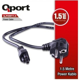 Resim Qport Q-Powy1.5 Yonca Ntb Power Kablosu 1.5 Metre 