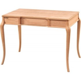 Resim Masifart Delores 110 Cm İpek Çalışma Masası Cilasız Ham Ahşap 
