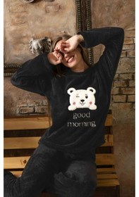 Resim Sude Charme Kadın Kışlık Peluş Pijama Takımı K-200-472 - 1 Adet 001 