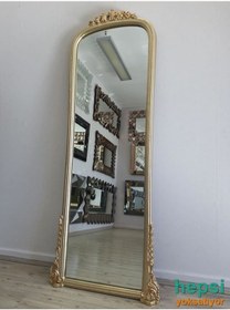 Resim Matmazel Model Platin Altın Renk Varaklı Boy Aynası 