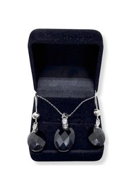 Resim Oya Silver Işıltılı Oniks Taşlı Gümüş Set & Takım 