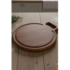Resim Ahşap Teslim Ahşap Kesme Tahtası Büyük Boy Ceviz (30X25) 
