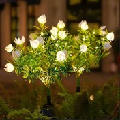 Resim Outdoor Solar Işıklar, Büyük Çiçekli Gardenya Ayçiçeği LED Bahçe Lambası, Su Geçirmez Peri Güneş Enerjili Lamba, Patio ve Yol Aydınlatması için En İyi Dış Mekan Süslemeleri, Güneş Enerjili Fener Çimen 