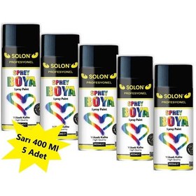 Resim 5 Adet Sprey Boya Sarı, 400 Ml 