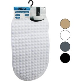 Resim Findit Oval - Plastik Kabartma Top Desenli - Renkli 63PCS Vantuzlu Kaydırmaz Banyo - Küvet Paspası 34X65CM (2818) 