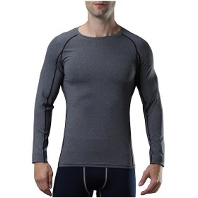 Resim Jeemson Erkek Spor Tişörtü - Nefes Alabilen Koşu Antrenman Kıyafeti Gri 