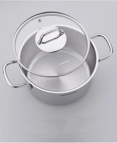 Resim Korkmaz Perla 1 Litre Mini Çelik Tencere A1652 14x7 Cm Inox 