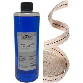 Resim Kandillo Mavi Kandil Yağı Kokusuz Dumansız Iç Mekan Gaz Lambası Y 