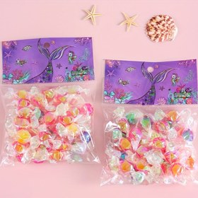 Resim 30 Adet Denizkızı Hediye Çantası, Çok Amaçlı Takı Paketleme Malzemesi, İncitme Torbaları, Denizkızı Temalı Doğum Günü, Bebek Partileri, Düğün ve Aile Tatilleri İçin Uygun 