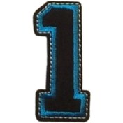 Resim Aplike Ütü İle Yapışan 1 Rakamı Arma 2x4 cm 