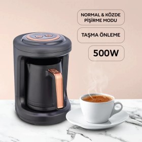 Resim Elektrikli Türk Kahvesi Makinesi – 800W, Sesli Uyarı ve Közde Pişirme Teknolojisi 