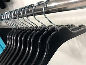 Resim Askıcı Plastik Elbise Askısı Çentikli Döner Başlıklı Kıyafet Askı 36 Adet aa-ecsyh36 