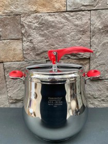 Resim Hascevher Esila Çelik 9 Lt Klasik Düdüklü Tencere Güveç Kırmızı 