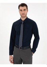 Resim Pierre Cardin Erkek Lacivert Gömlek Basic 50307297-vr033 Lacivert 