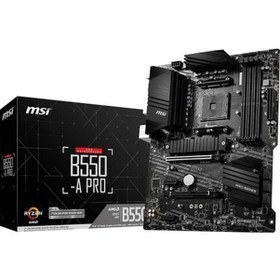 Resim B550-a Pro Am4 Ddr4 Bellek 4400 Oc Hdmı Dp M.2 Usb3.2 Atx Anakart 