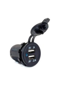 Resim Buhara Elektronik- IC-266C Pano Tipi Usb 8-32V Giriş 5V 1A Ve 5V 2.1A Çıkış 30 MM 10 Adet 