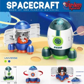 Resim MG-D400-44 Sürtmeli Astronotlu Uzay Roketi 