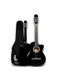 Resim Cg-3901bk Klasik Gitar 4/4 Sap Ayarlı Kesik Kasa Full Set 