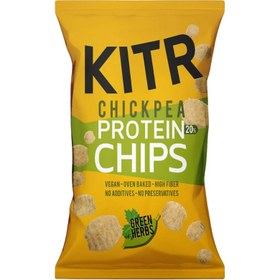 Resim KITR Sebze Yeşillikleri Çeşnili Yüksek Proteinli Nohut Cipsi 50g 