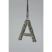 Resim Gümüş Taşlı Dikiz Süsü Harfli 7 cm 