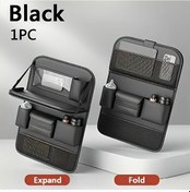 Resim Dashanshop Siyah/masaüstü Evrensel Pu Deri Katlanır Masa Ve Dizüstü Standlı Araç Kolçık Organizer 