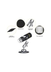 Resim Pazly 1000x Büyütmeli Usb Mikroskop - 8 Led Aydınlatmalı Dijital Endoskop, Bilgisayar Bağlantılı Çok Renkli Muayene Mikroskopu Çok Renkli 