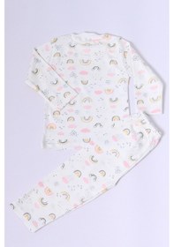 Resim Hçm Bebek Pamuk Pijama Takımı Tenkli Baskılı Bisiklet Yaka A2 Pembe 