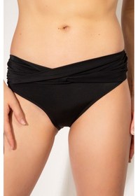 Resim Deep Beach Siyah Beli Geçme Detaylı Alt Bikini Db200453ba 001 