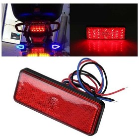 Resim Led Işıklı Reflektör - Kırmızı motosiklet 