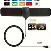 Resim 2025 Güncellenmiş İnce TV Anteni, 1000 Mil Menzilli Akıllı TV ve Tüm Eski Modeller için İç Mekan Anteni, Yüksek Kazanımlı Koaksiyel Kablolu Dijital TV Anteni 