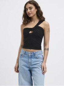 Resim Jack & Jones Kadın Tek Omuz Bluz - Neye - 12275504 Black 