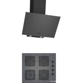Resim Bosch Gri 2 Li Ankastre Set 322 (DWK64PJ70T - POP6C9P30O) Enerji Sınıfı A Şık Tasarım ve Yüksek Performans 