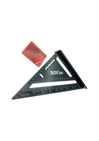 Resim Rox Wood 0023 175 MM Alüminyum Üçgen Gönye 45 Derece 