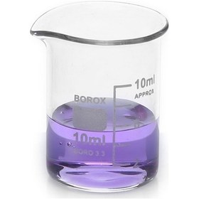 Resim Cam Beher Dereceli 10 Ml - Kısa Form - Borosilikat 3.3 
