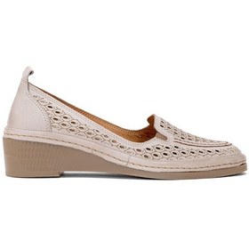 Resim Mammamia D25ya-330 Kadın Hakiki Deri Dolgu Topuk Ayakkabı Gri Gri 