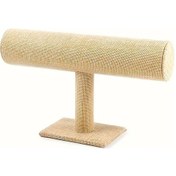 Resim Sunshine011 Linen Oval Takı Standı - Bileklik & Saat Tutucu, Kadın Aksesuar Organizer 